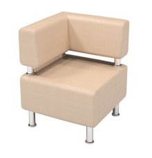 Диван офісний кутовий елемент (шкірзам) 650х650х800