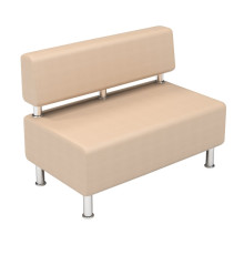 Диван офісний 2-х місний (шкірзам) 1100х650х800