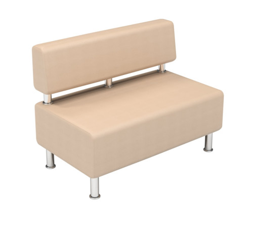 Диван офісний 2-х місний (шкірзам) 1100х650х800