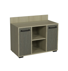 Тумба приставна з дверками 900х450х730 мм, Бук, Дуб молочний, Сірий, Бук Артізан перламутровий, Дуб Урбан кавовий