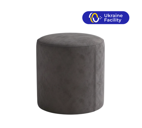 Пуф круглий каркасний TELA 430х430х460 (тканина)
