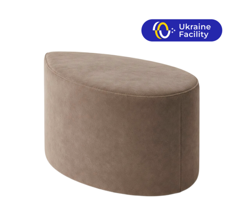 Пуф крапля каркасний TELA 450х650х460 (тканина)