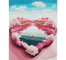 Картина по номерам Strateg   Озеро любви размером 50х50 см (АА017)