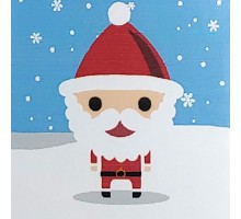 Картина по номерам Strateg  Дед Мороз размером 20х20 см (НН5122)