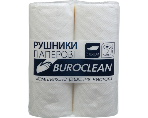 Полотенца целлюлозные Buroclean, 2 рулона, белые