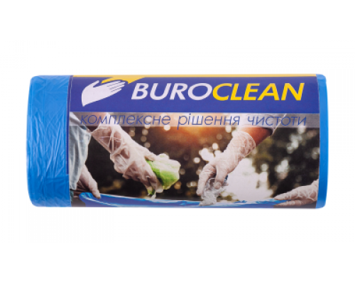 Пакеты для мусора 35л/50 шт, синие, 500х600мм, 8мкм BuroClean EuroStandart