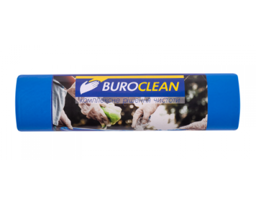 Пакети для сміття  240л/5 шт, міцні, сині, 900х1300мм, 35мкм BuroClean EuroStandart