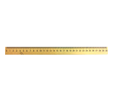 Лінійка дерев'яна 30 см (шовкографія)