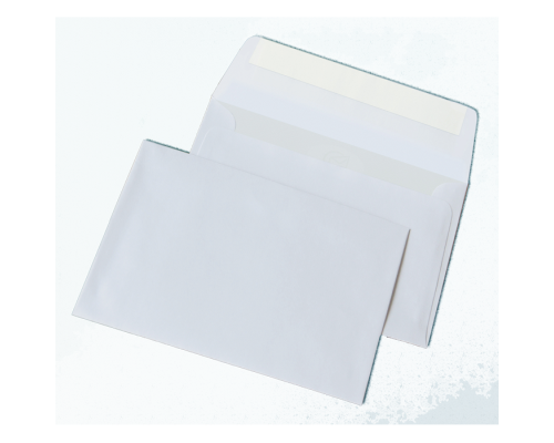 Конверт С6 (114х162мм) білий СКЛ (Термоупаковка)