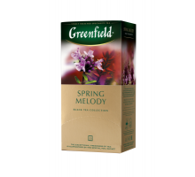 Чай черный SPRING MELODY 1,5гх25шт., "Greenfield" , пакет