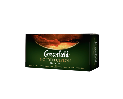 Чай черный GOLDEN CEYLON 2гх25шт. Greenfield , пакет