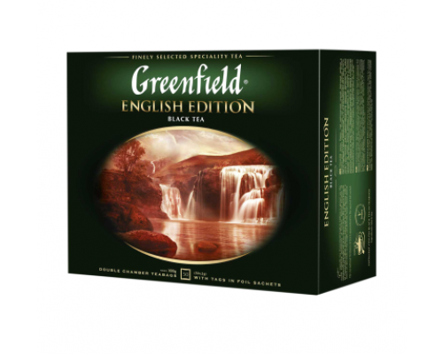 Чай черный English Edition 2гр.х50шт, Greenfield, пакет
