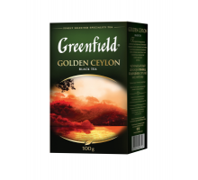 Чай чорний GOLDEN CEYLON, 100г,  "Greenfield", лист