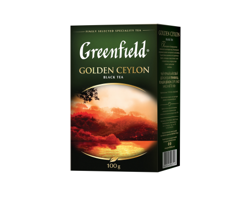 Чай чорний GOLDEN CEYLON, 100г,  Greenfield, лист