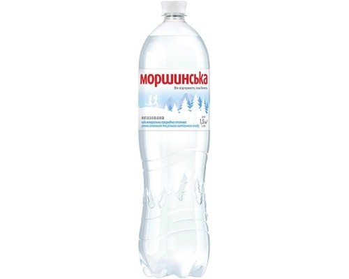 Вода минеральная негазированная, 1,5л, "Моршинская",  ПЭТ