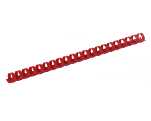 Пластикові пружини для палітурки, d 8мм, А4, 40 арк., круглі, червоні, по 100 шт. в упаковці