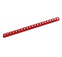 Пластикові пружини для палітурки, d 10мм, А4, 55 арк., круглі, червоні, по 100 шт. в упаковці