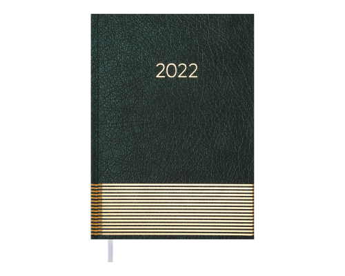Щоденник датов. 2022 PARALLEL, A5, зелений