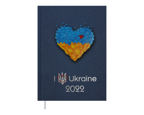 Ежедневник датир. 2022 UKRAINE, A5, серый