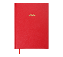 Ежедневник датир.2022 STRONG, L2U, A5, красный, бумвинил
