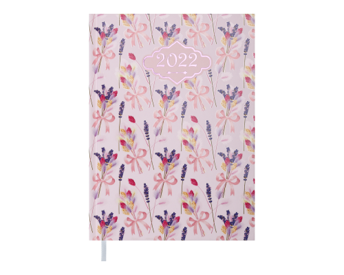 Щоденник датов. 2022 BLOSSOM, A5, рожевий