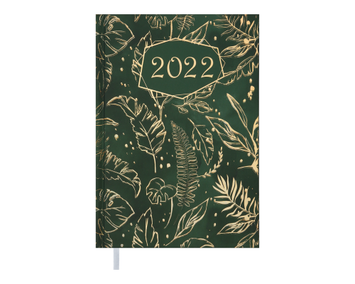 Щоденник датов. 2022 RICH, A5, зелений