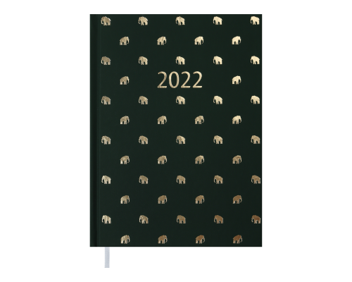 Ежедневник датир. 2022 MODERNA, A5, т-зеленый