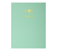 Книга канцелярська FAVOURITE, PASTEL, А4, 96 арк., клітинка, офсет, тверда ламінована обкладинка, м'ятна