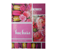 Книга канцелярська BOHO CHIC, А4, 96 арк., лінія, офсет, тверда ламінована обкладинка, рожева