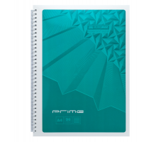 Зошит для нотаток PRIME, А4, 96 арк., клітинка, картонна обкладинка, бірюзовий