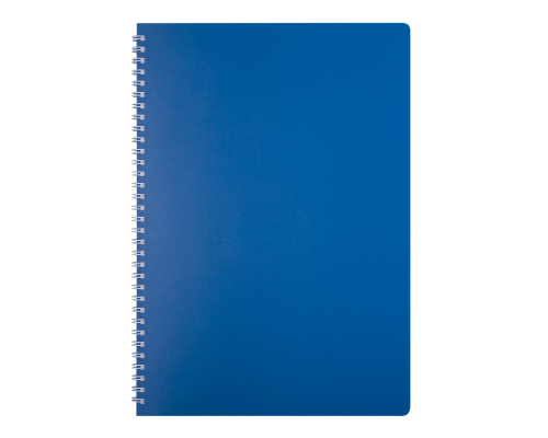 Зошит для нотаток CLASSIC, А4, 80 арк., клітинка, пластикова обкладинка, синій
