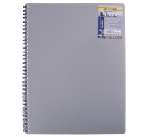 Зошит для нотаток CLASSIC, А4, 80 арк., клітинка, пластикова обкладинка, сірий