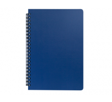 Зошит для нотаток OFFICE, L2U, В5, 96 арк., клітинка, синій, пластик.обкладинка