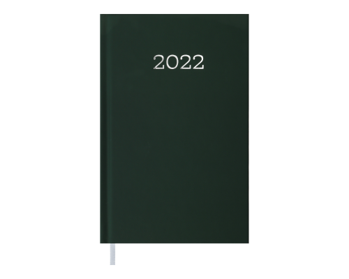 Щоденник датов. 2022 MONOCHROME, A6, зелений