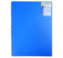 Зошит для нотаток CLASSIC, А6, 80 арк., клітинка, пластикова обкладинка, синій