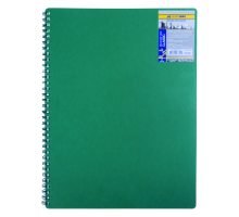 Зошит для нотаток CLASSIC, А6, 80 арк., клітинка, пластикова обкладинка, зелений