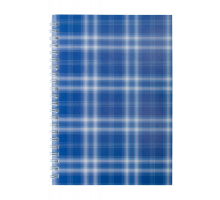 Зошит для нотаток SHOTLANDKA, А5, 48 арк., клітинка, картонна обкладинка, синій
