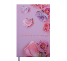 Щоденник недатований SPOLETO, A6, 288стр. рожевий