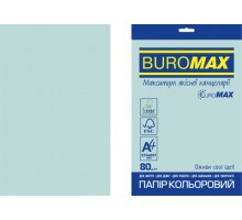 Папір кольоровий PASTEL, EUROMAX, блакитний, 20 арк., А4, 80 г/м²