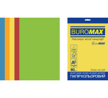 Набір кольорового паперу INTENSIVE, EUROMAX, А4, 80г/м2 (5х50/250арк.)