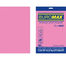 Бумага цветная NEON, EUROMAX, розовая, 20л., А4, 80 г/м²