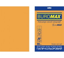 Папір кольоровий NEON, EUROMAX, помаранч., 20 арк., А4, 80 г/м²