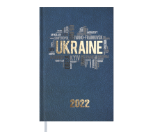 Еженедельник карманный вертик датир. 2022 UKRAINE, синий