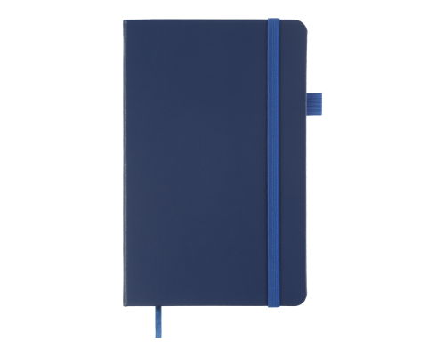 Книга записна ETALON 125*195, 96 арк., чистый блок, обкл. штучна шкіра, синій