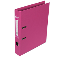 Папка-реєстратор двостороння ELITE, А4, ширина торця 50 мм, рожева
