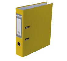 Папка-регистратор односторонняя LUX, JOBMAX, А4, ширина торца 70 мм, желтая