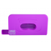 Діркопробивач пластиковий, RUBBER TOUCH, до 10 арк., 120х58х59 мм, фіолетовий
