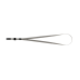 Шнурок з кліпом для бейджа-ідентифікатора, 460х10 мм, сірий