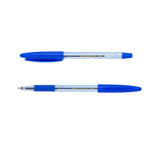 Ручка кулькова CLASSIC GRIP, 0.7 мм, пласт.корп., гум.грип, сині чорнила
