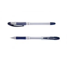 Ручка масляна MaxOFFICE, 0,7 мм, гум. грип, пласт. корпус, сині чорнила
